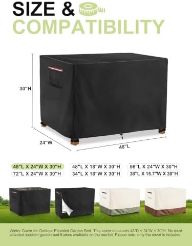 Outdoor Raised Garden Bed Cover for Winter,Planter Raised Beds Cover - Image 2
