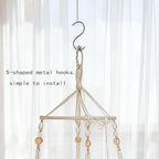 2 Pack Rope Macrame Plant Hanger Indoor Hanging Planter Basket with Hook, Pot Not Include, Cat Hammock Handwoven Tassel Swing Bed for Room Decor(D,2pack) - Image 3