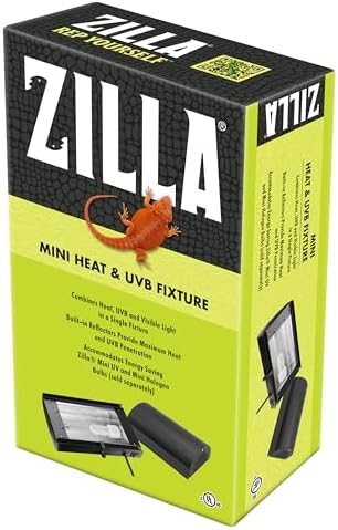 Zilla Reptile Terrarium Mini Heat & UVB Light Fixture by Zilla