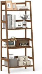 4-Tier Bamboo Plant Rack with Guardrails 48x32x114cm - Image 5
