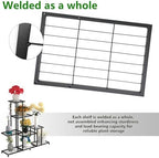 Twhep Heavy Duty Metal Plant Stand, 5 Tiers Multifunctional Plant Stand for Indoor Outdoor, for Tall Large Rack for Living Room Garden Balcony, Black - Image 7