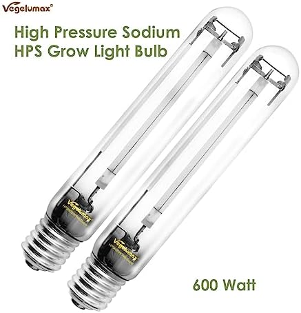 2-Pack 600 Watt Hydroponic High Pressure Sodium HPS Grow Light Bulb Lamp,High PAR Enhanced Red and Orange Spectrum, CCT 2100K, Ultra Bright 90,000 Lumens,E39 Base - Image 4