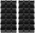 Wall Mounted Wall Planter, 36 Pockets Hanging Wall Planter (Black) by GMSLuu