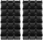 Wall Mounted Wall Planter, 36 Pockets Hanging Wall Planter (Black) by GMSLuu