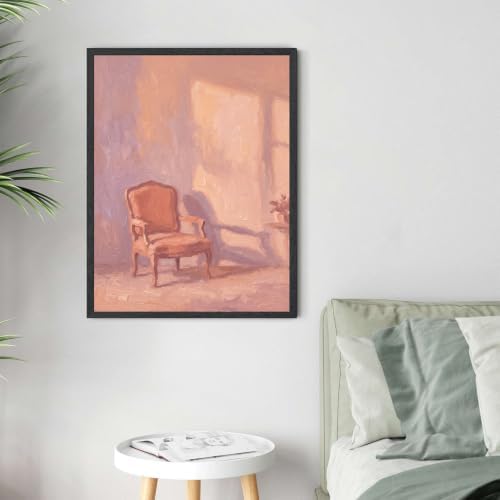 Impressionist Interior Wall Art, Black Framed Cozy Armchair Print - Image 4