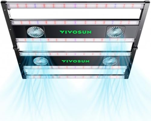 VIVOSUN AeroLight 550W LED Grow Light, Indoor Plant Light Bars with Fan by VIVOSUN