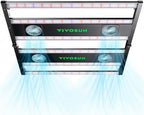 VIVOSUN AeroLight 550W LED Grow Light, Indoor Plant Light Bars with Fan by VIVOSUN