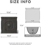 Kante Accent Square Vintage BRN Concrete Planter 12.6" W, Outdoor - Image 2