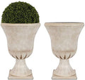 Worth 22'' Tall Urn Planters for Outdoor Plants Set of 2, Large Flower Pots by WORTH