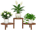 3 Tier Convex Corner Plant Stand Indoor, Adjustable Plant Shelf by Jotboom