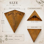 LOGOFUN Rustic Metal Wall Planter Cone Shaped Hanging Flower Pot - Image 2