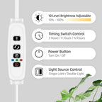 Grow Lights for Indoor Plants, Dual Head 40W Full Spectrum Floor Grow Light - Image 5