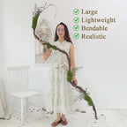 78" Large Bendable Fake Tree Trunk Branch Wall Hanging Moss Vine - Image 3