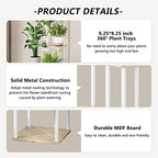 AZERPIAN 6 Tier Tall Plant Stand Indoor Corner Tiered Shelf Metal MDF Board - Image 5