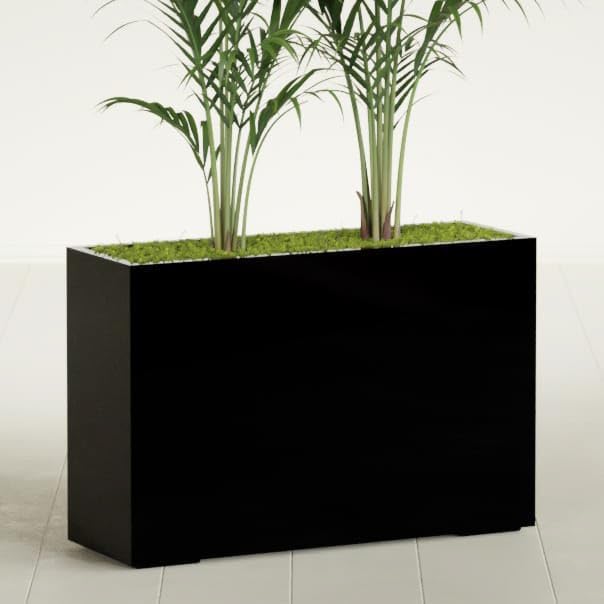 Greenline Alice Tall Rectangular Fiberglass Planter, Outdoor Planter Box - Image 2