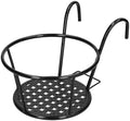 Thickened Iron Hanging Plant Rack European Style Railing Flower Pot Holder for Balcony Windowsill, Hang Plant & Pothos Indoor Storage Shelf(Black) by Unknown