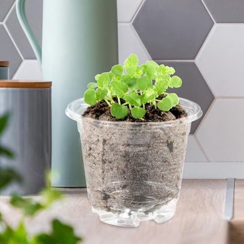 SUPVOX PET Nursery Pots 20 Sets with Lids and Drainage Holes - Image 4