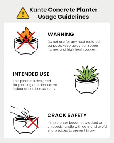 Kante Mint Green Concrete Planter 13" Dia All-Weather Round Accent Pot - Image 4