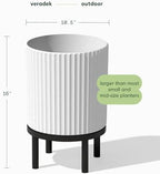 Veradek Demi Series Raised Planter - Round Planter with Stand - Image 2