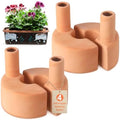 Blushtier 4 Pack Terracotta Self Watering Spikes 12.85 oz Large Capacity by Blushtier