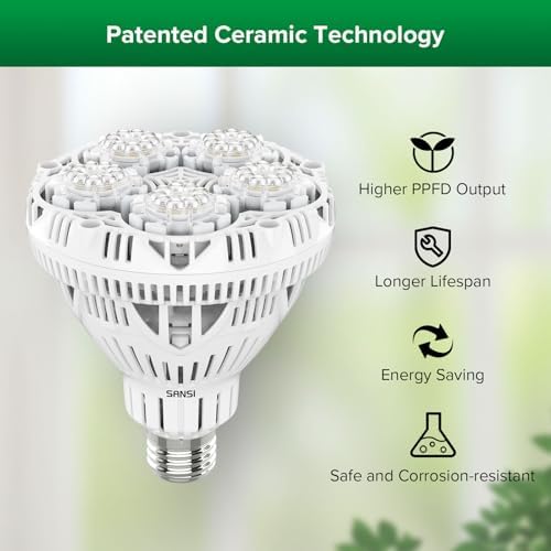 SANSI Grow Light for Indoor Plants, 30W Full Spectrum Standing Plant Light - Image 4