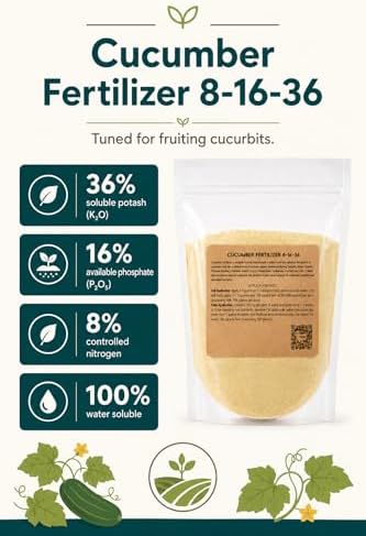 Greenway Biotech, Inc. Cucumber Fertilizer 8-16-36-100% Water Soluble Plus Chelated Micronutrients Suitable for Soil, hydroponics, and aeroponics - 2 Pounds (Makes ~400 Gallons) - Image 2