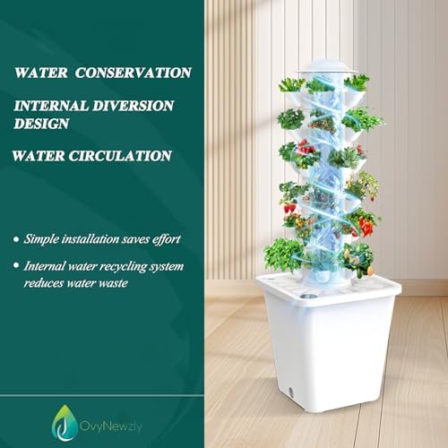 Hydroponics Growing System,Vertical Indoor Garden Planter,30 Plants Hydroponic Germination Kit for Gardening Lover - Image 2
