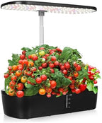 Indoor Hydroponic Plant Growing System Kit, 12 Hole Black by SEWOART