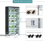 Indoor Greenhouse 6-Tier Plant Stand with Grow Lights & Cover - Image 3