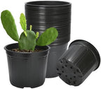 40 Pack 3 Gallon Nursery Pots, 10 Inch Plant Pots with Drainage Holes by Unknown