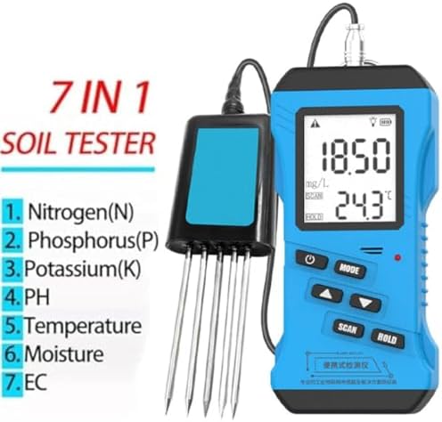 7-in-1 Rapid Soil Tester, pH, Moisture, Nutrient Conductivity, Phosphorus, Potassium, NPK Tester, Soil Fertility Test, High Precision, Digital Sensitivity - Image 2