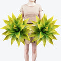 Ttranewsoo 2-Pack 22-Inch Large Artificial Agave Plants, UV Resistant Faux Desert Plants Outdoor and Realistic Greenery for Planters, Porch, Patio, Garden, Entryway and Indoor Decor, Yellow by Ttranewsoo