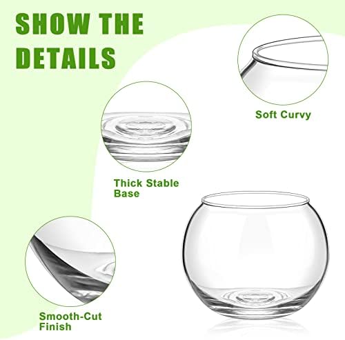12 Pcs Fish Bowl Bubble Vase Bulk,3.5" h X 4.7" w - Image 3