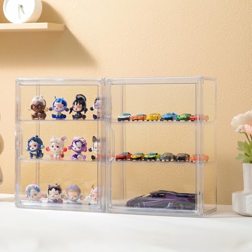 Attelite Acrylic Display Cases for Collectibles 2 Pack Wall-Mounted Desktop - Image 6