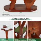 9 Tier Bamboo Plant Stand Indoor, Windowsill Small Succulent Shelf - Image 5
