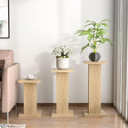 Tall Plant Stand for Indoor,set of 3 Corner Plant Stand for Multiple Plants by Mxtxmy
