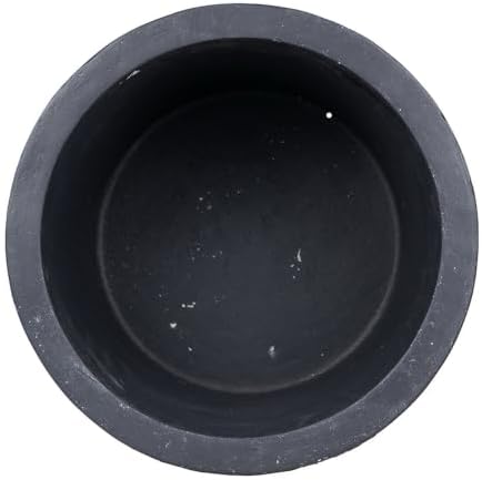 Tall Square Planters, 22 Inch Height, Black and Gray - Image 4
