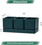 D'vine Dev Plastic Herb Garden Planter Set, Green, 76-V-C-1 - Image 3