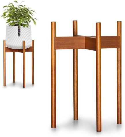 Fox & Fern 10-inch Acacia Plant Stand