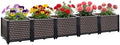 Large Planters for Outdoor Plants 14" Tall Planter Box, 78.7"L x 15.7"W by TooCust
