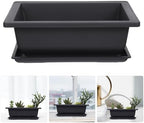 Rectangular Plastic Bonsai Training Pots, 3 Sets Antique Design - Image 7