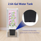 Hydroponic Tower Growing System Kits with LED Grow Lights 30 Pods Indoor Vertical Planter Germination Kit 6 Layers Hydroponic Tower for Fruits, Vegetables, Herbs, and Miniature Greens (Gray) - Image 7