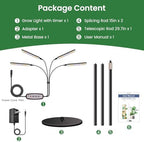 Kullsinss Floor Grow Lights for Indoor Plants with Stand, 4-Head 228 LEDs - Image 7