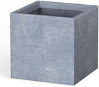 Kante Small Square Blue Gray Concrete Planter 10" W, Outdoor by Unknown