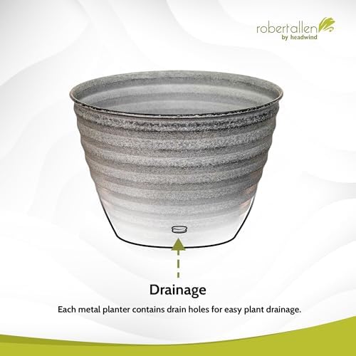 Headwind Ironstone Woodsdale Planter, 10", Dusted Pearl, 1 Pack - Image 6
