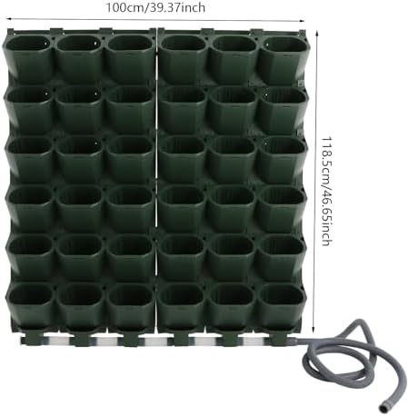 Garden 36 Pockets Self Watering Vertical Planters, Timer Drip Irrigation System, Wall Mounted Stackable Planter Rain Sensor & IPX6 for Balcony Garden, Vegetables, Herbs, Flowers - Image 2