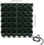 Self Watering Planters with Timer and Rain Sensor, 36-Pocket Wall Mounted Vertical Garden System - Automatic Drip Irrigation Kit for Indoor Outdoor Balcony, Grow Herbs Vegetables Flowers - Image 5