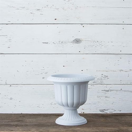 Novelty Classic Urn Garden Pot/Planter, Plastic, Stone Color - 14 Inch (2 Pack) - Image 3