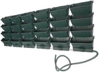 Wall Planters 24 Pack Vertical Garden Planter with Self Watering Army Green - Image 7