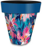 Briarwood Lane Everyday Planter 14" x 15" x 15" Abstract Floral Large Planter - Image 2